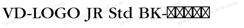 VD-LOGO JR Std BK字体转换